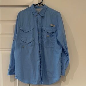Columbia Light Blue Outdoor Shirt